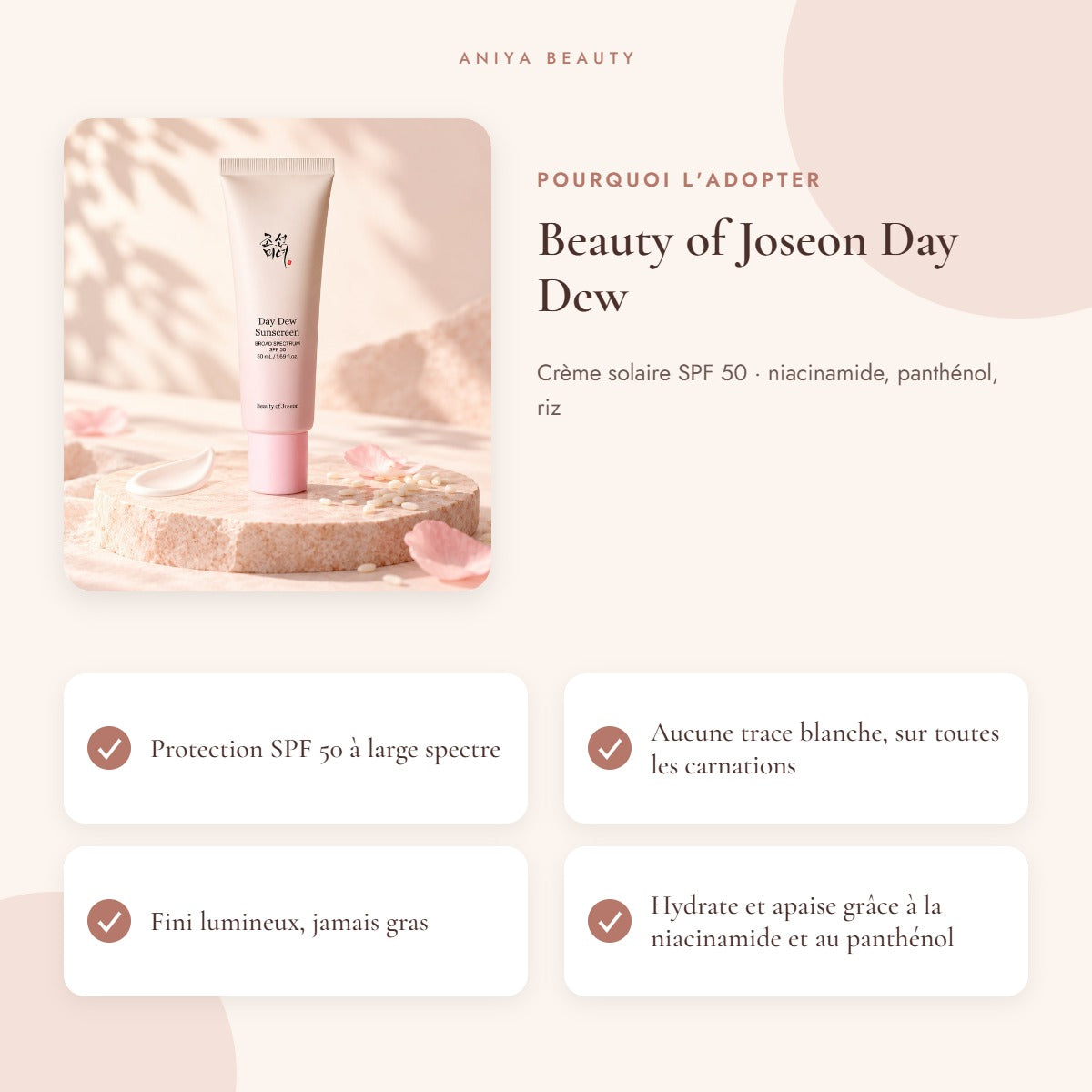 Beauty of Joseon Day Dew – Bénéfices