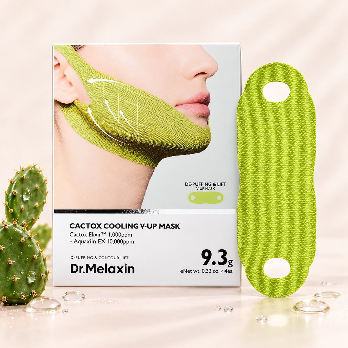 Dr.Melaxin Cactox Cooling V-Up – Masque bande V-lifting