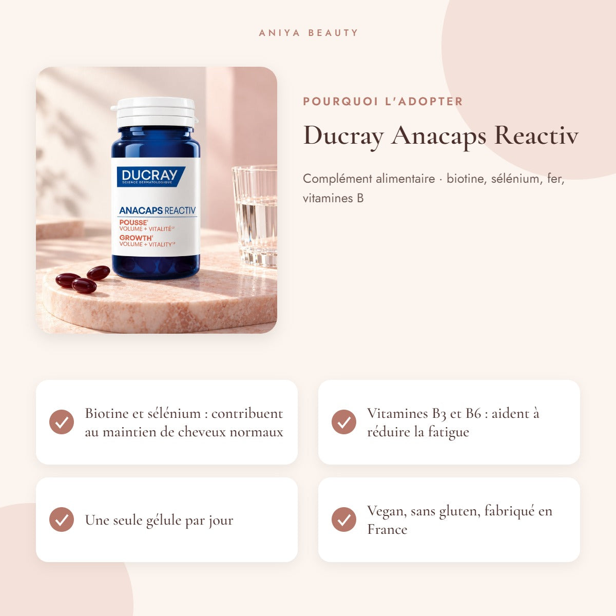 Ducray Anacaps Reactiv – Bénéfices