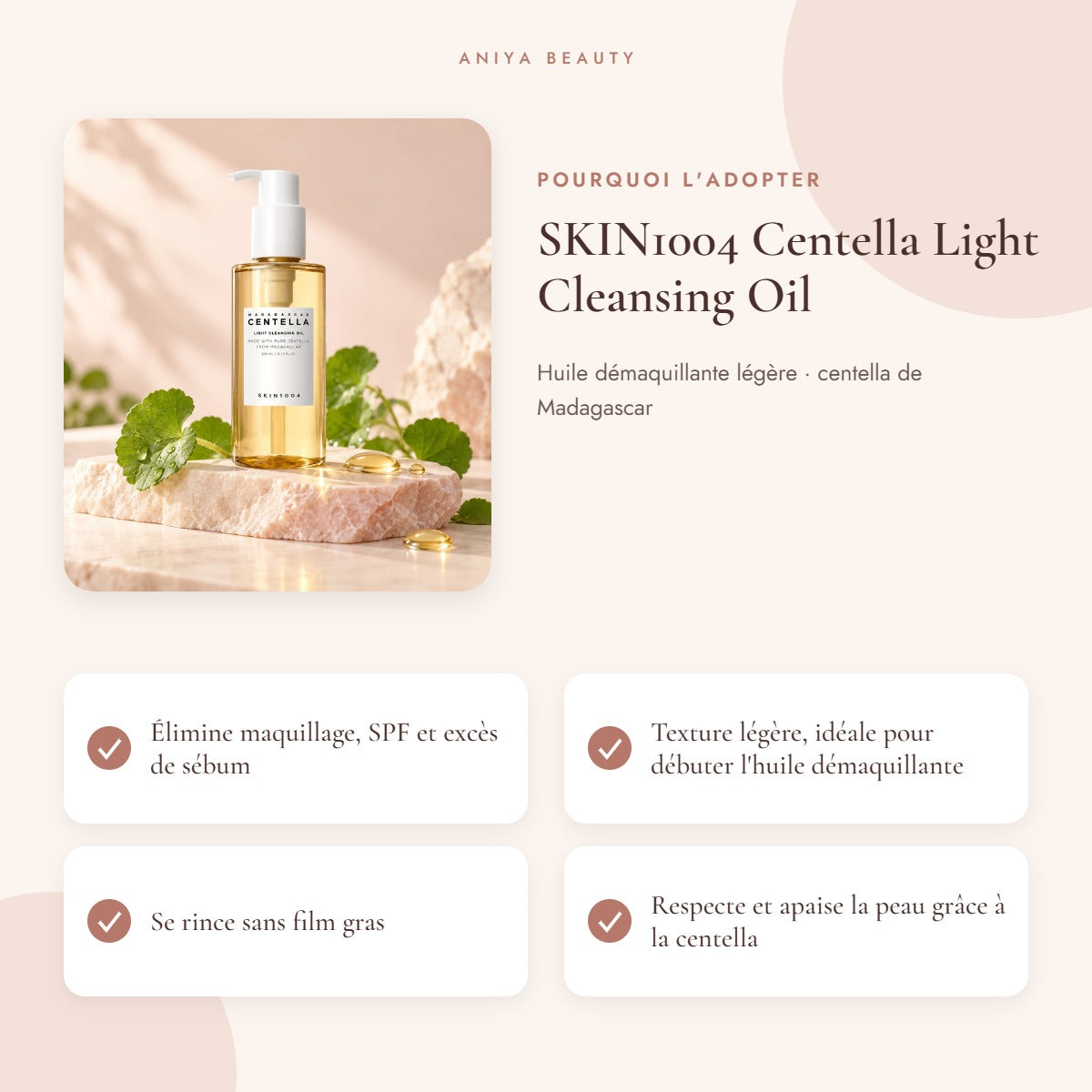 SKIN1004 Centella Light Cleansing Oil – Bénéfices